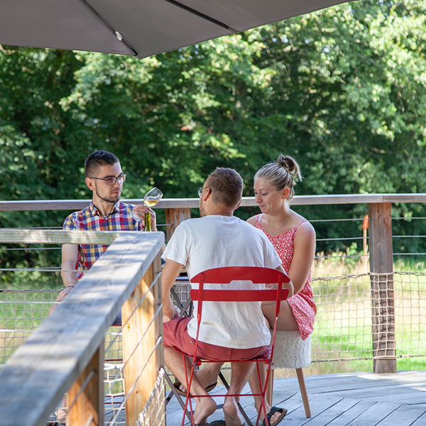 Terrasse bien exposée